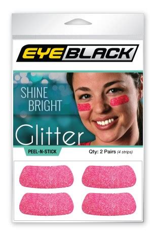 sparkly eye black|pink eyeblack.